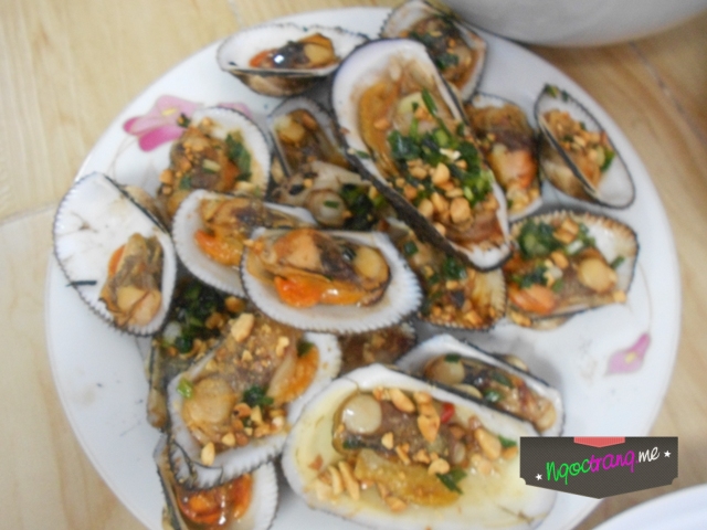 Sò Dẹo nướng mỡ hành